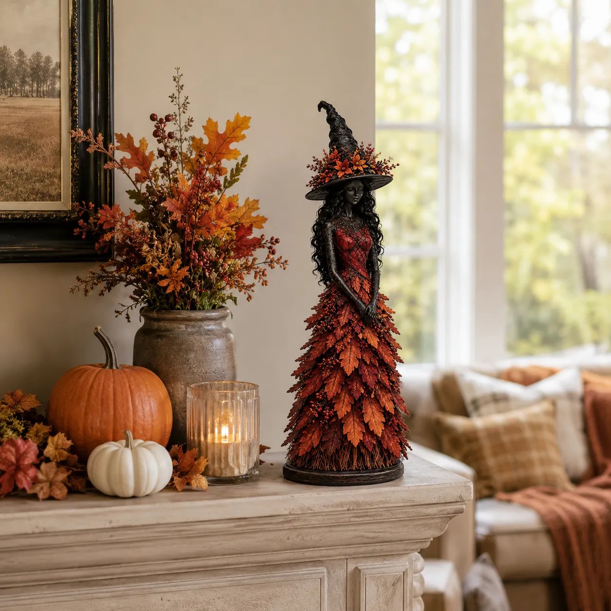 🔥LAST DAY 50% OFF - 🧙♀️Enchanted Autumn Witch Figurine (📦 Free Shipping)
