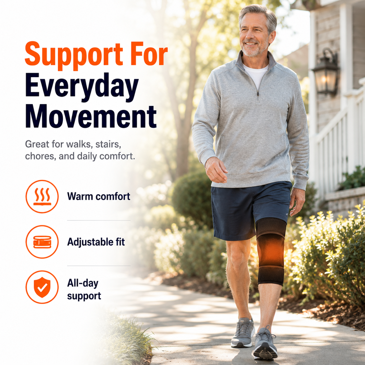 🔥 Magnetic Self-Heating Knee Brace 2PCS – Soothing Warmth for Achy, Stiff & Tired Knees