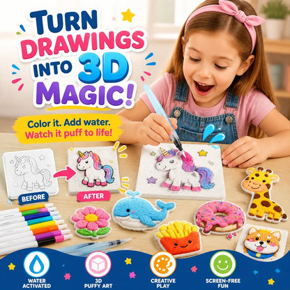 🔥🔥Last Day 69% off 3D Puffy Texture Paper- Turn Simple Drawings Into Fun Puffy 3D Art🪄