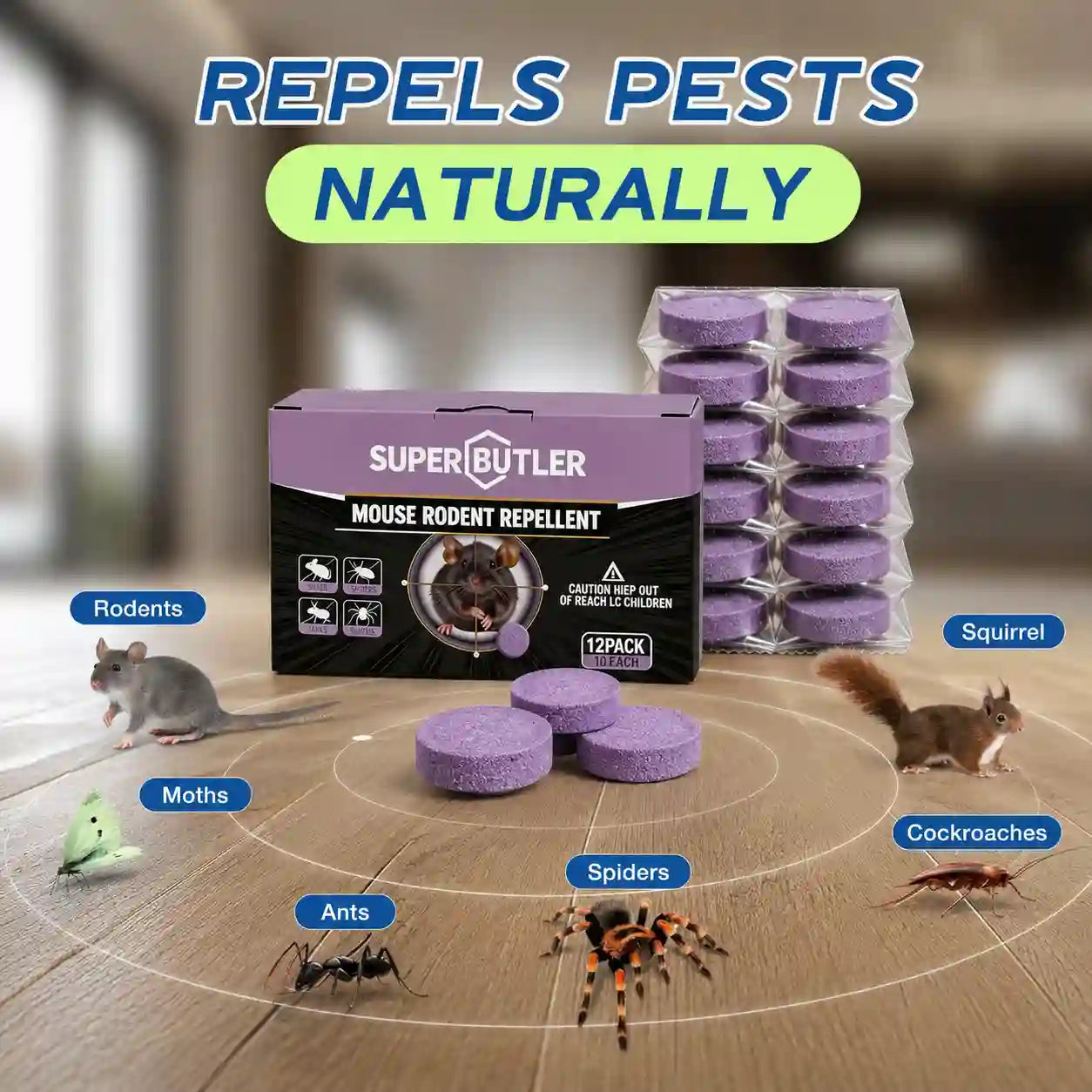 Rodent & Pest Repellent Balls - Protect Your Home, Garage & Outdoor Spaces From Unwanted Pests