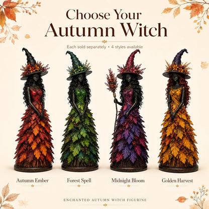 🔥LAST DAY 50% OFF - 🧙‍♀️Enchanted Autumn Witch Figurine (📦 Free Shipping)
