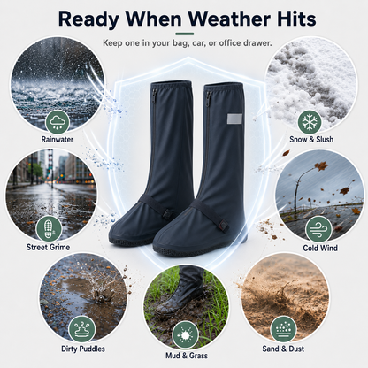 Varenloey® Foldable Waterproof Boot Covers – Stay Dry in Rain, Mud & Snow