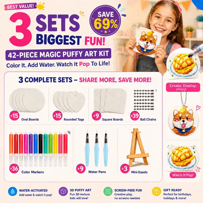🔥🔥Last Day 69% off 3D Puffy Texture Paper- Turn Simple Drawings Into Fun Puffy 3D Art🪄
