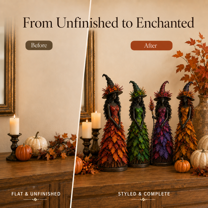 🔥LAST DAY 50% OFF - 🧙‍♀️Enchanted Autumn Witch Figurine (📦 Free Shipping)