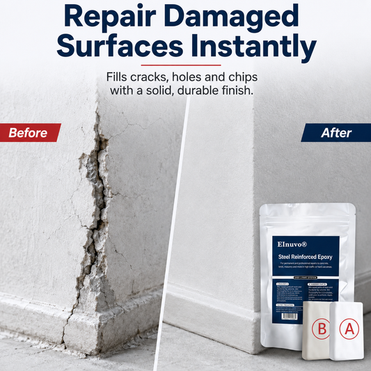 💥SAVE 50% NOW🏠EInuvo® Steel Reinforced Epoxy Repair Putty — Universal Glue for Metal, Wood, Plastic