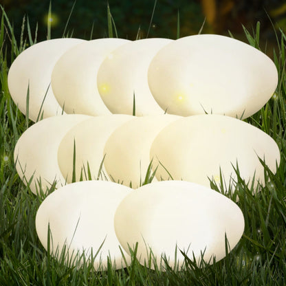 Solar Stone Light - 12" Cobblestone Shape