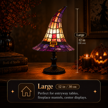 Varenloey® 🧙‍♀️ Stained-Resin-Style Witch Hat Lamp