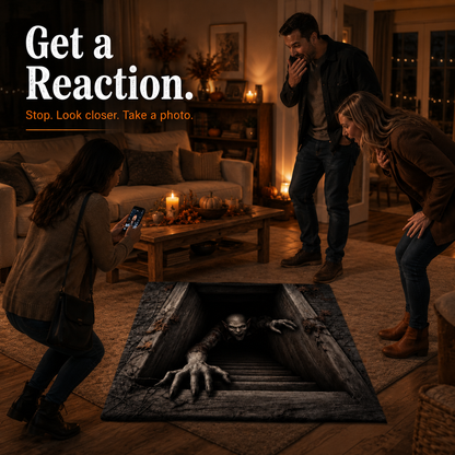 Varenloey® Creeping Ghoul 3D Illusion Rug