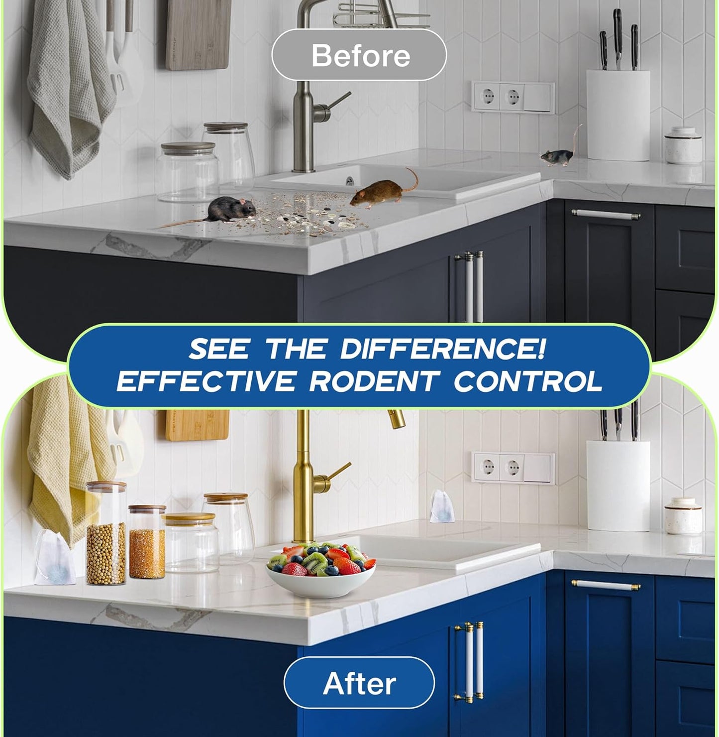 Rodent & Pest Repellent Balls - Protect Your Home, Garage & Outdoor Spaces From Unwanted Pests