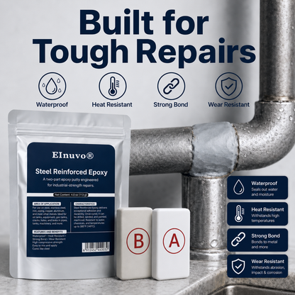 💥SAVE 50% NOW🏠EInuvo® Steel Reinforced Epoxy Repair Putty — Universal Glue for Metal, Wood, Plastic