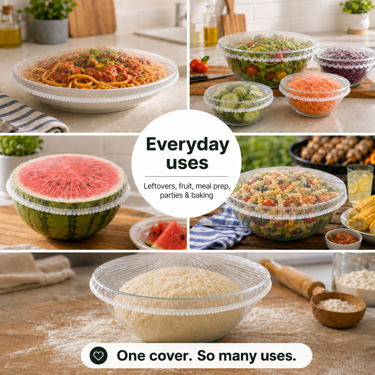 ⏳LAST DAY SALE 50% OFF!!🔥Varenloey® Disposable Stretch Food Covers for Bowls & Plates