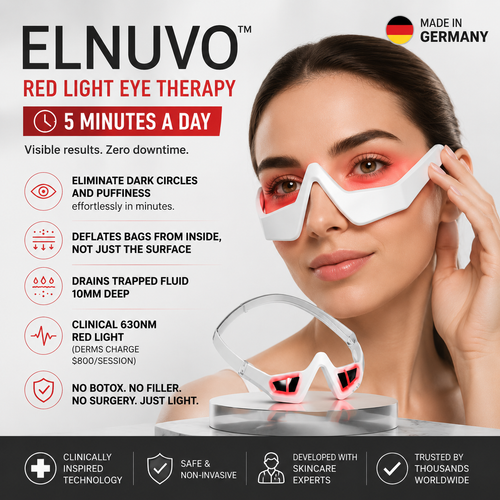 EInuvo™: Red Light Therapy That Deflates Eye Bags