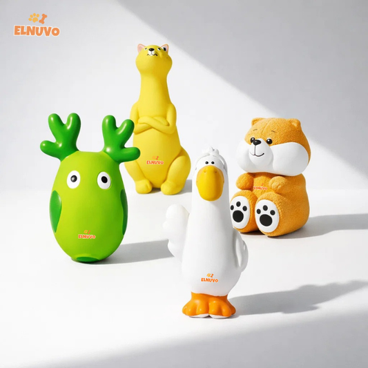Squeaky Character Chew Toy Set