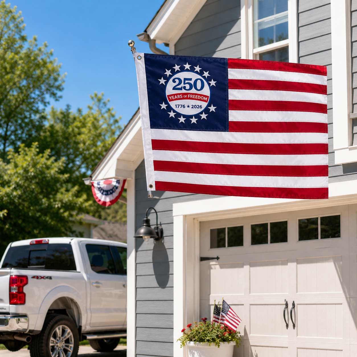 Last Day 51% OFF🔥250th Anniversary USA Commemorative Flag (3x5 Ft),Double-Sided Embroidered
