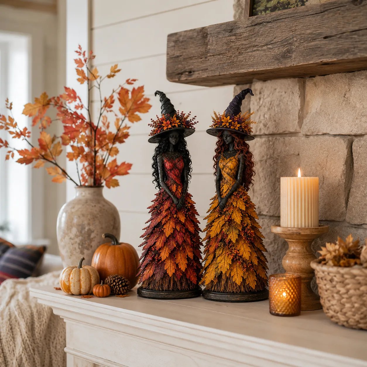 🔥LAST DAY 50% OFF - 🧙‍♀️Enchanted Autumn Witch Figurine (📦 Free Shipping)