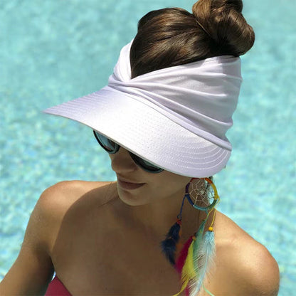 🔥 Summer Hot Sale 60% OFF💕UPF 50+ Sun Visor Ponytail Hat