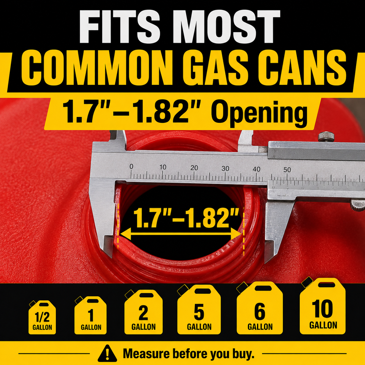 2-Pack Gas Can Spout Replacement Kit