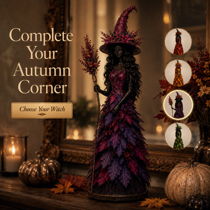 🔥LAST DAY 50% OFF - 🧙‍♀️Enchanted Autumn Witch Figurine (📦 Free Shipping)