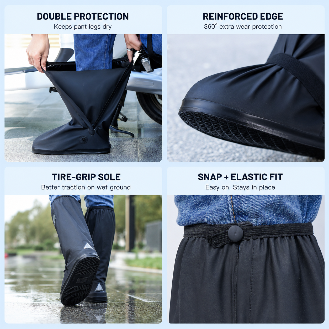 Varenloey® Foldable Waterproof Boot Covers – Stay Dry in Rain, Mud & Snow