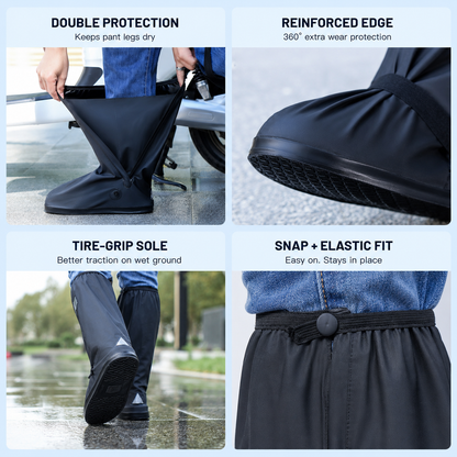 Varenloey® Foldable Waterproof Boot Covers – Stay Dry in Rain, Mud & Snow