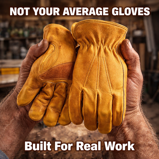 Built Like It Used To Be — Real Cowhide Work Gloves