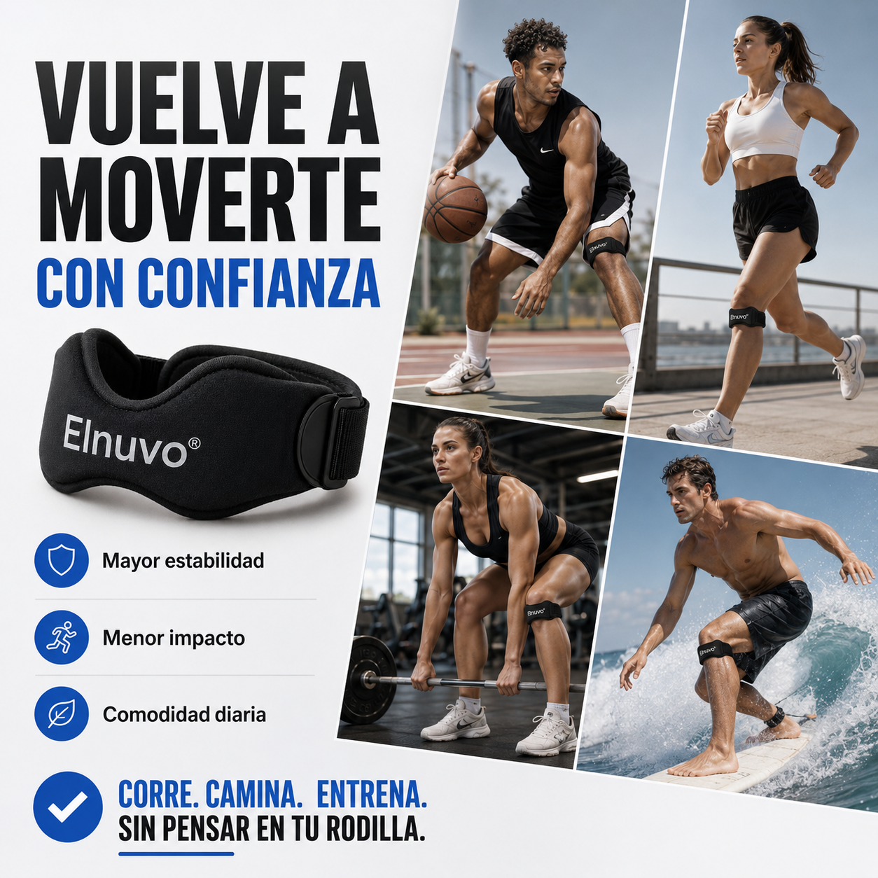 Soporte Rotuliano para Dolor de Rodilla