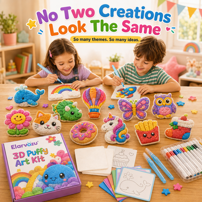 🔥🔥Last Day 69% off 3D Puffy Texture Paper- Turn Simple Drawings Into Fun Puffy 3D Art🪄