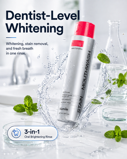 EINUVO®3-in-1 Stain-Removing Whitening Mouthwash