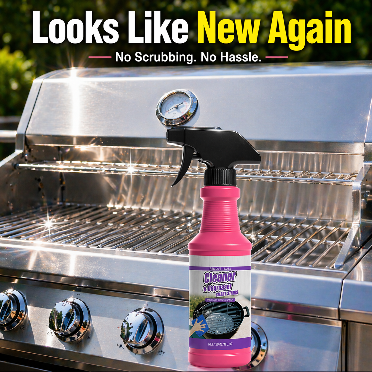 🔥Specialized Grill Cleaner — Heavy Grease, Gone Fast 🍢💦