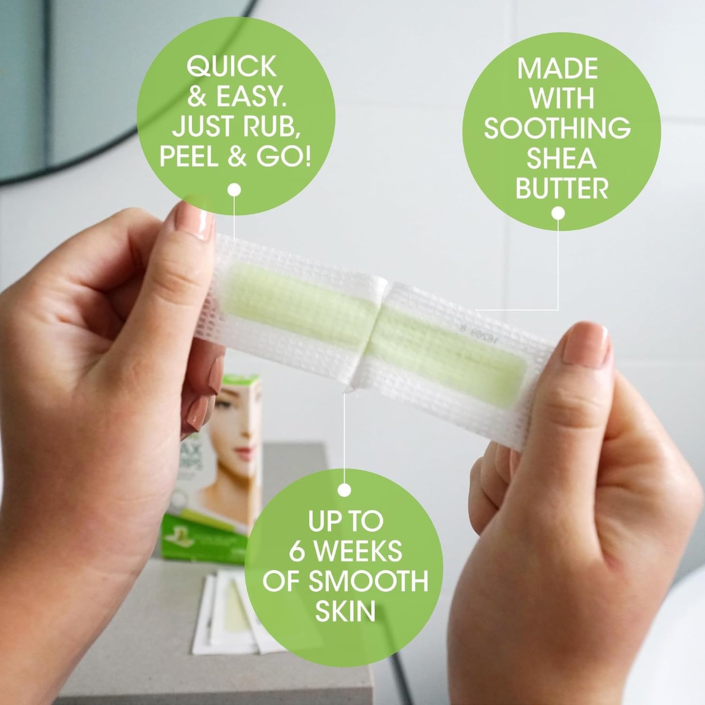Facial Wax Strips for Facial Hair Removal