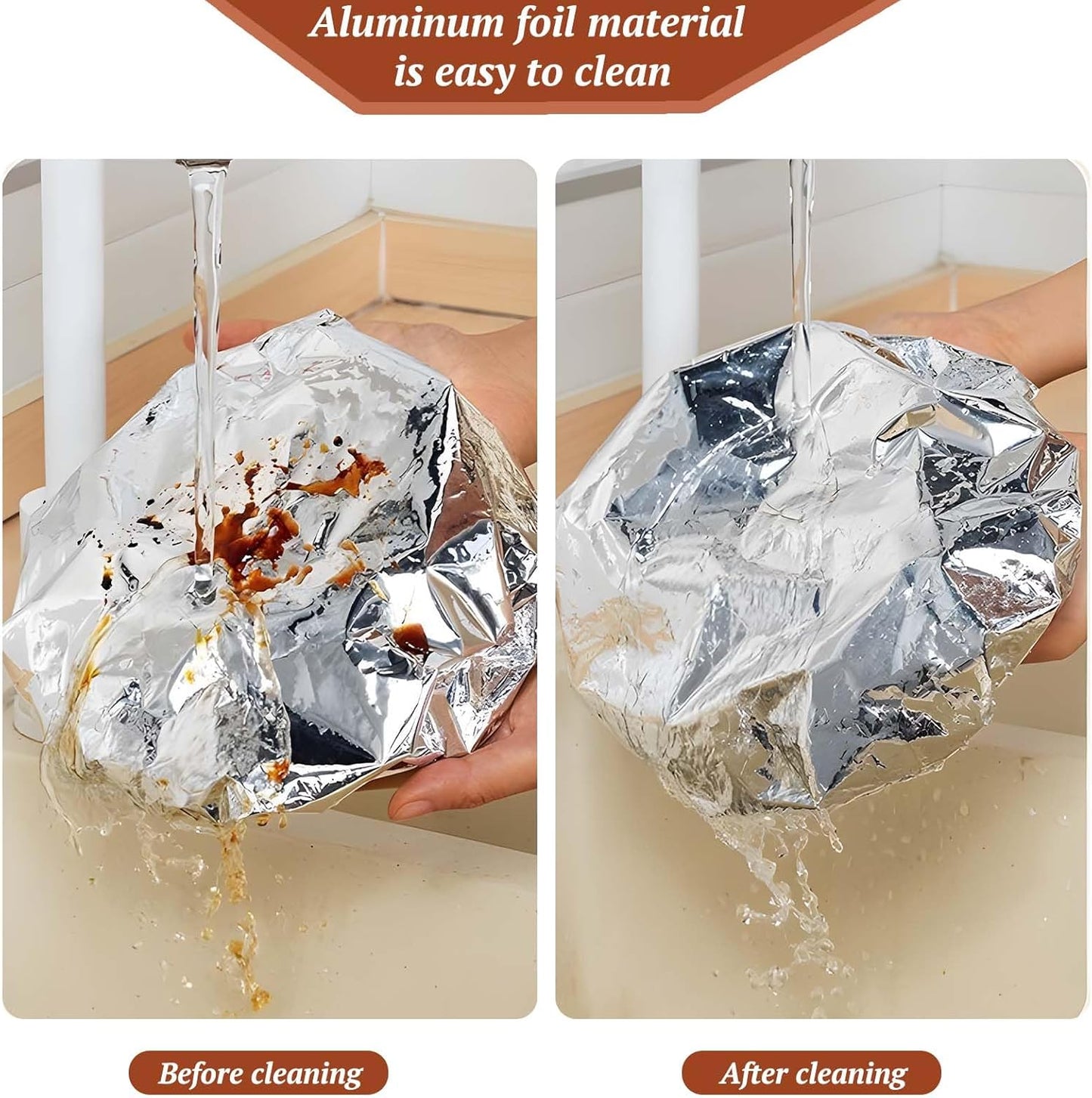 🔥LAST DAY SALE 74% OFF Home dining table & food container aluminum foil heat-retaining cover