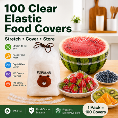 ⏳LAST DAY SALE 50% OFF!!🔥Varenloey® Disposable Stretch Food Covers for Bowls & Plates