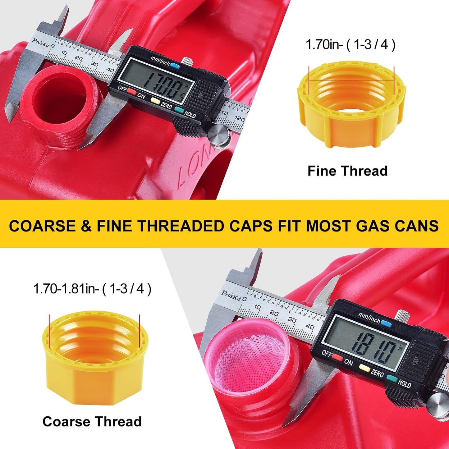 2-Pack Gas Can Spout Replacement Kit