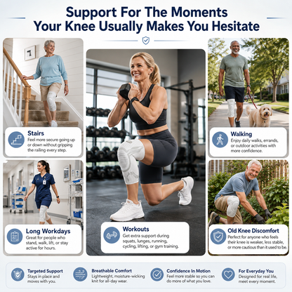 Elnuvo Advanced Adjustable Multi-Function Sports Knee Support Brace