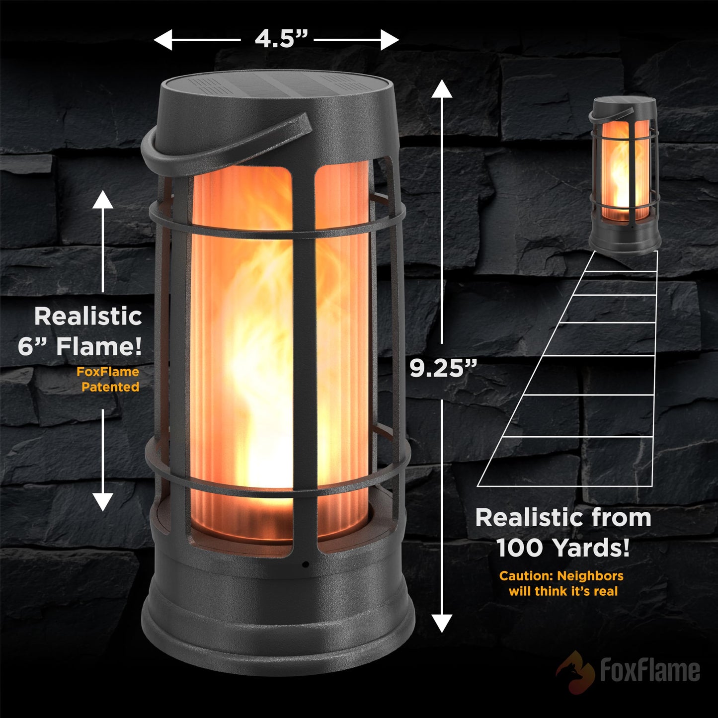 FOXFLAME Metal Solar Lanterns