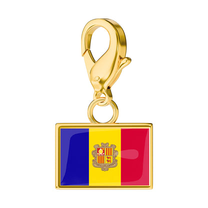Flag & Map Charms Set