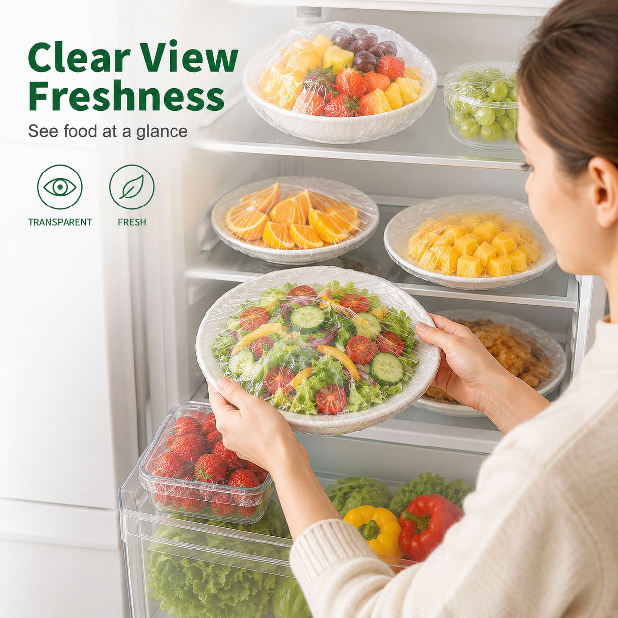 ⏳LAST DAY SALE 50% OFF!!🔥Varenloey® Disposable Stretch Food Covers for Bowls & Plates