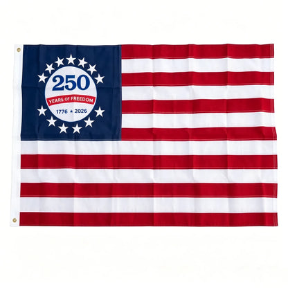 Last Day 51% OFF🔥250th Anniversary USA Commemorative Flag (3x5 Ft),Double-Sided Embroidered