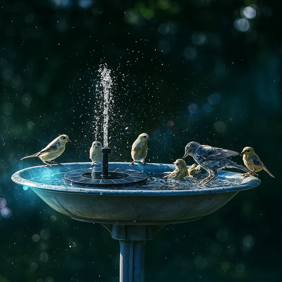 Peachlife™ Solar Garden Fountain – Eco-Friendly Outdoor Water Feature