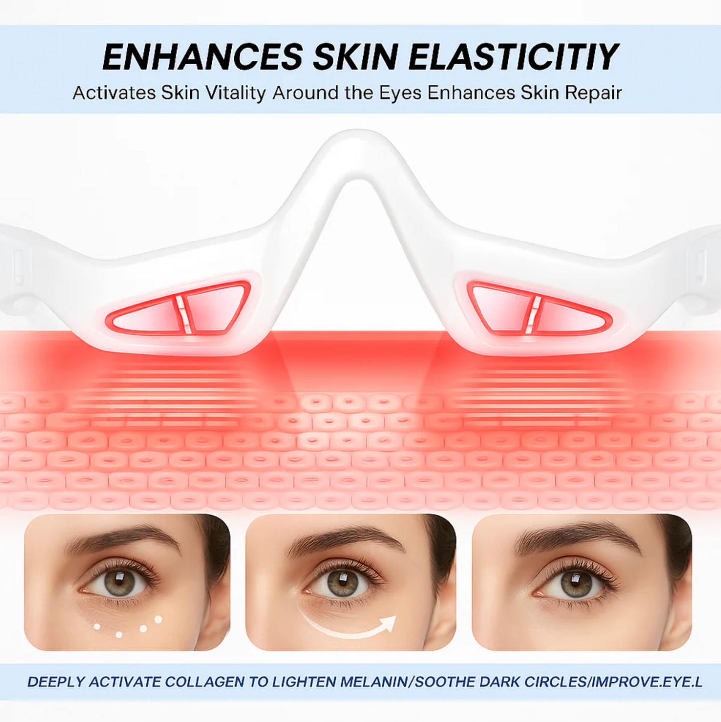 EInuvo™: Red Light Therapy That Deflates Eye Bags