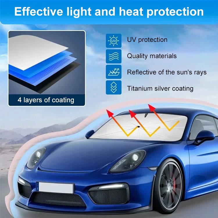 Car Windshield Folding Sunshade Umbrella