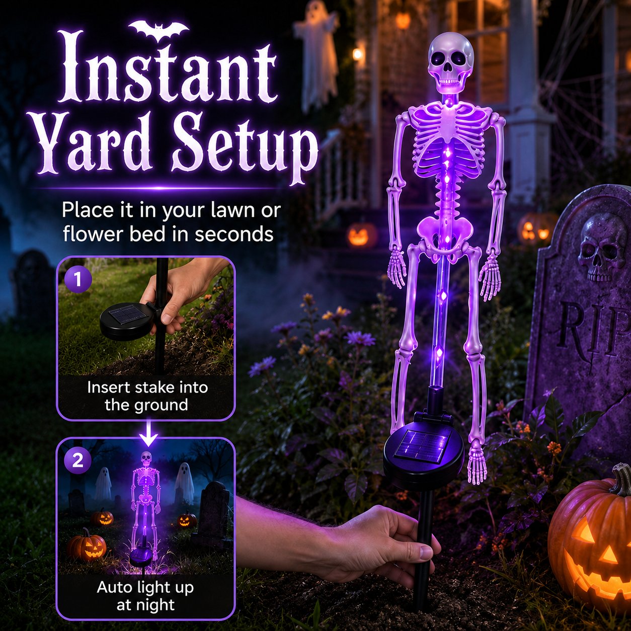 💀Varenloey® Solar Skeleton Garden Lights