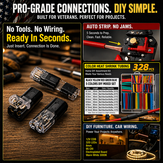 Double Wire Plug in Connector Ultimate DIY Wiring Kit