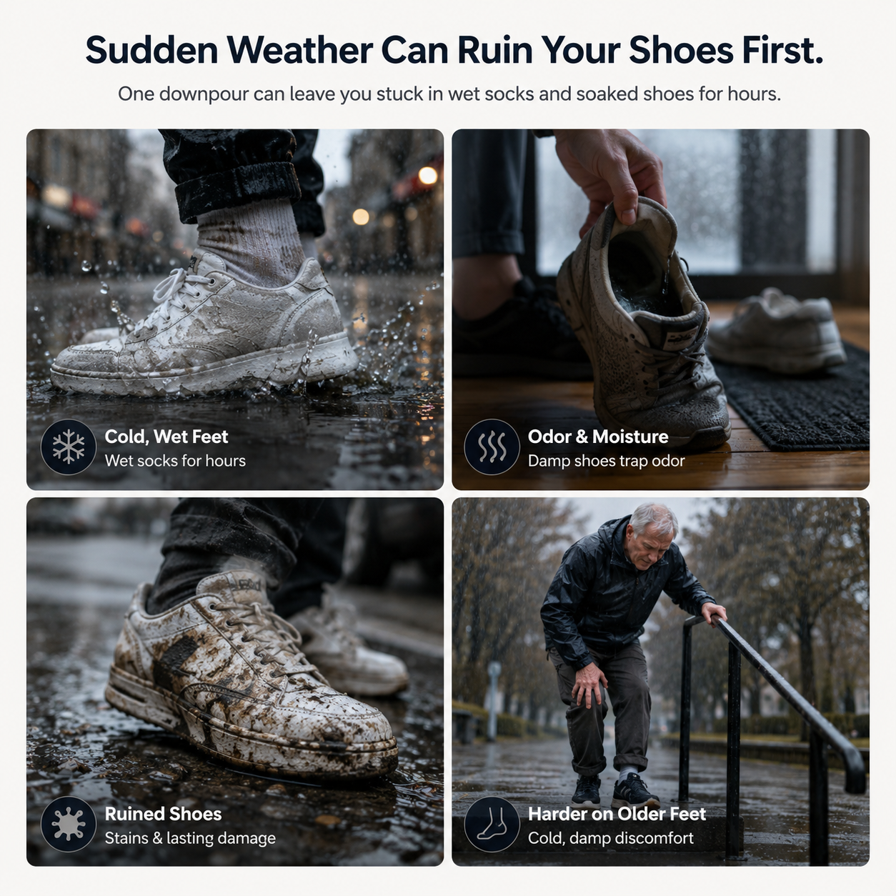 Varenloey® Foldable Waterproof Boot Covers – Stay Dry in Rain, Mud & Snow