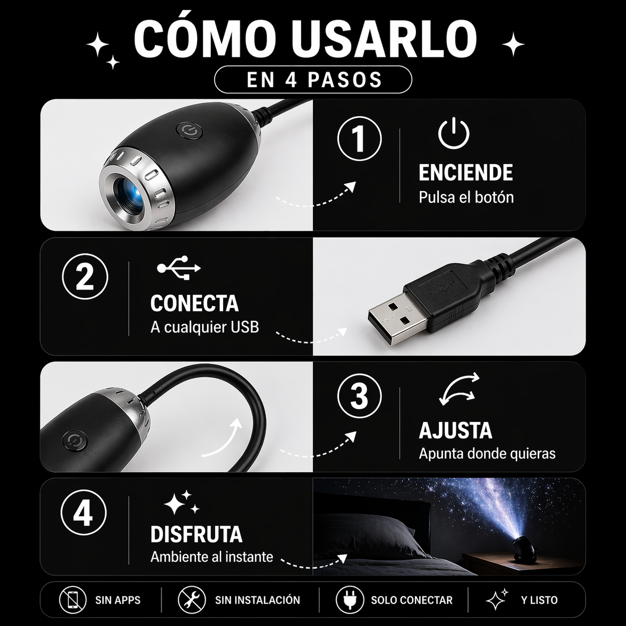 StarCeiling 360° Galaxy Sleep Projector