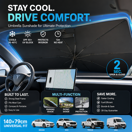 Car Windshield Folding Sunshade Umbrella