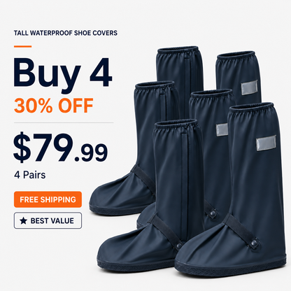 Varenloey® Foldable Waterproof Boot Covers – Stay Dry in Rain, Mud & Snow