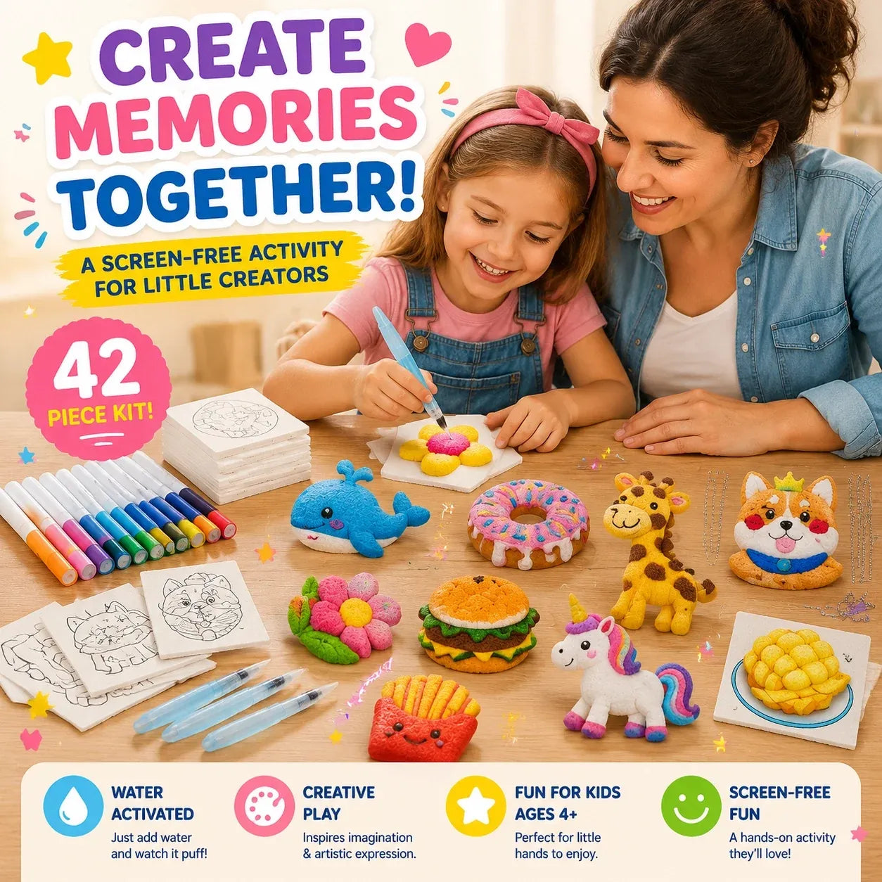 🔥🔥Last Day 69% off 3D Puffy Texture Paper- Turn Simple Drawings Into Fun Puffy 3D Art🪄